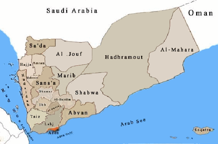 yemen-provinces-map